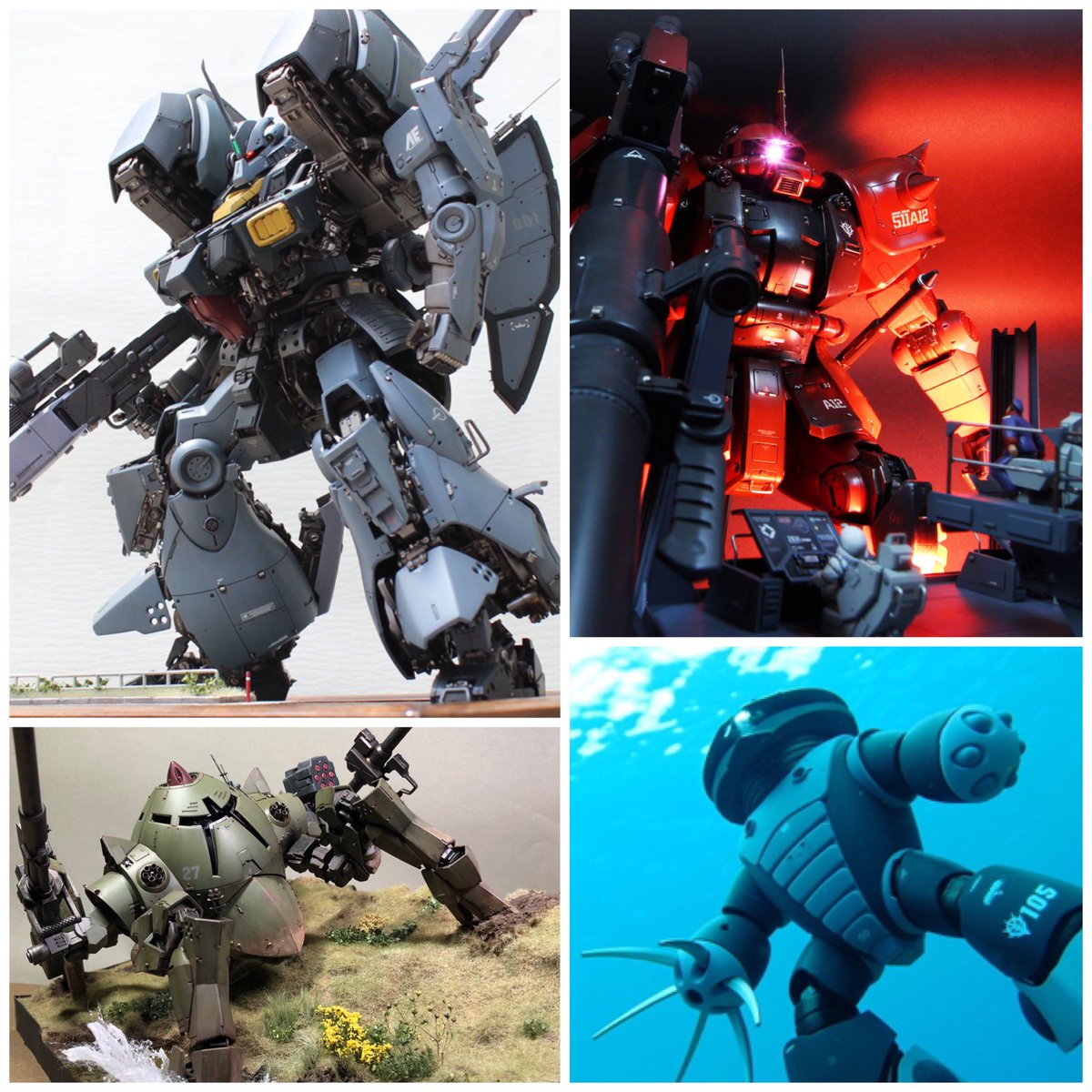 awaxy's tweet image. ガンプラ・ジオラマを中心に制作しています😊