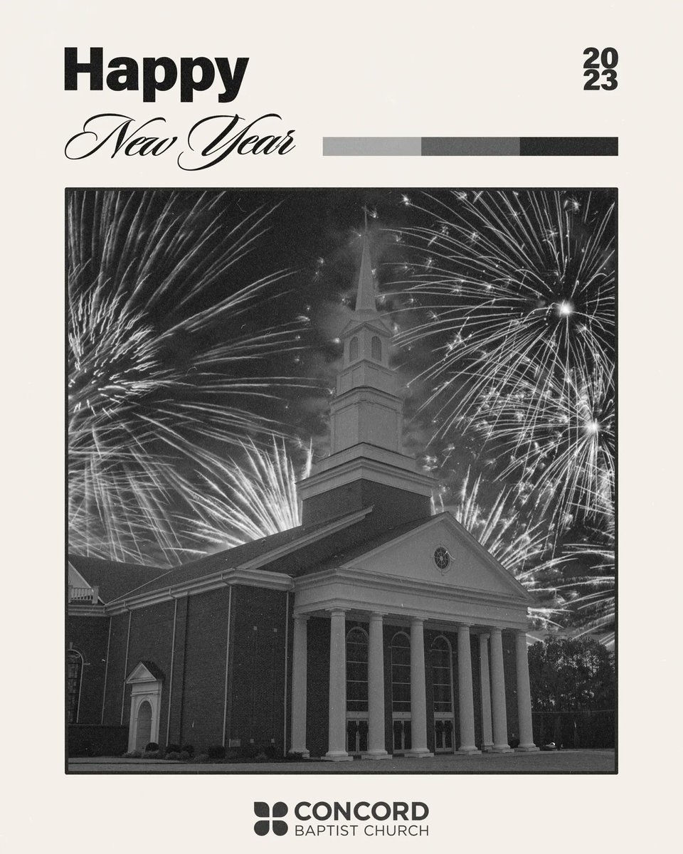 Concord Family, HAPPY NEW YEAR!!🎉🥳

We have so many things to look forward to in the life our church this year and we can’t wait to see how God continues to use Concord to glorify His Kingdom!