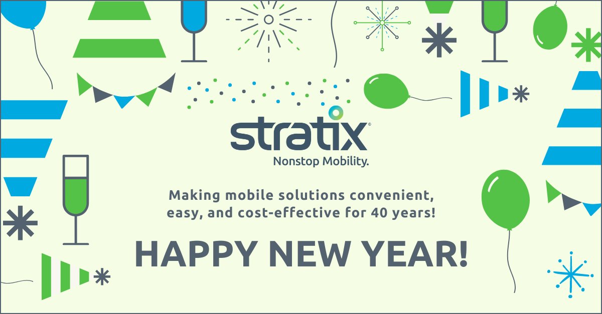 StratixMobile's tweet photo. As a leader in #EnterpriseMobility, we are proud to have dedicated 40 years of excellence to our customers and are committed to giving 40 more. Happy New Year from our family to yours.
#StratixLife #HappyNewYear #EnterpriseMobility https://t.co/bkdWk5Czc3