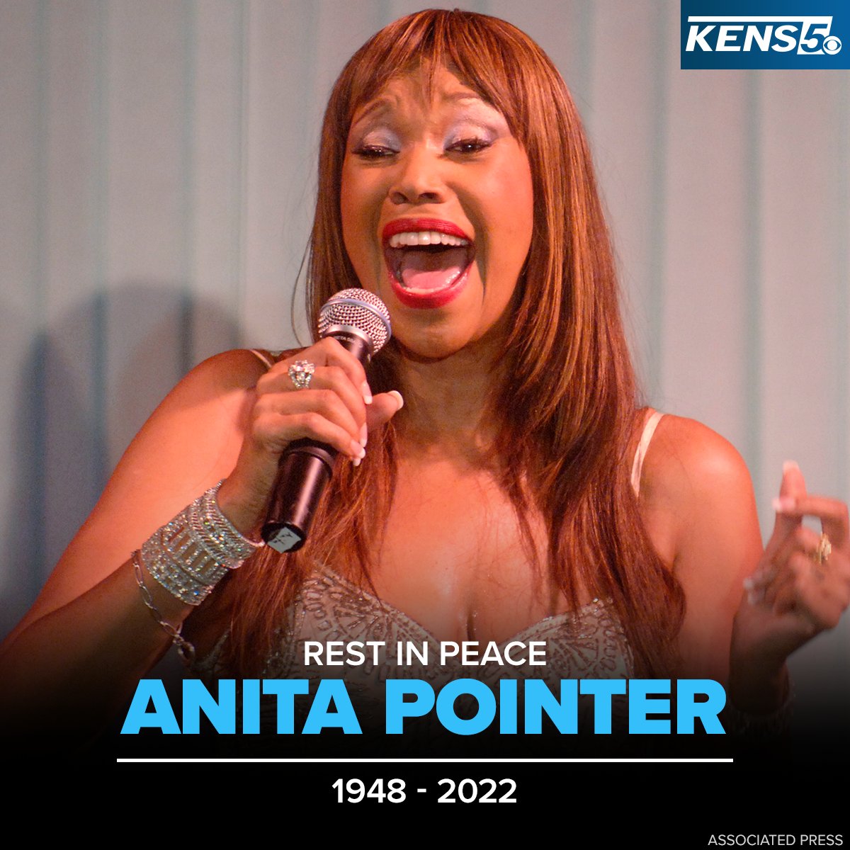 🙏 REST IN PARADISE 🙏 Anita Pointer, one of four sibling singers who earned pop success and critical acclaim as The Pointer Sisters, died Saturday at the age of 74. DETAILS: kens5.com/article/news/n…