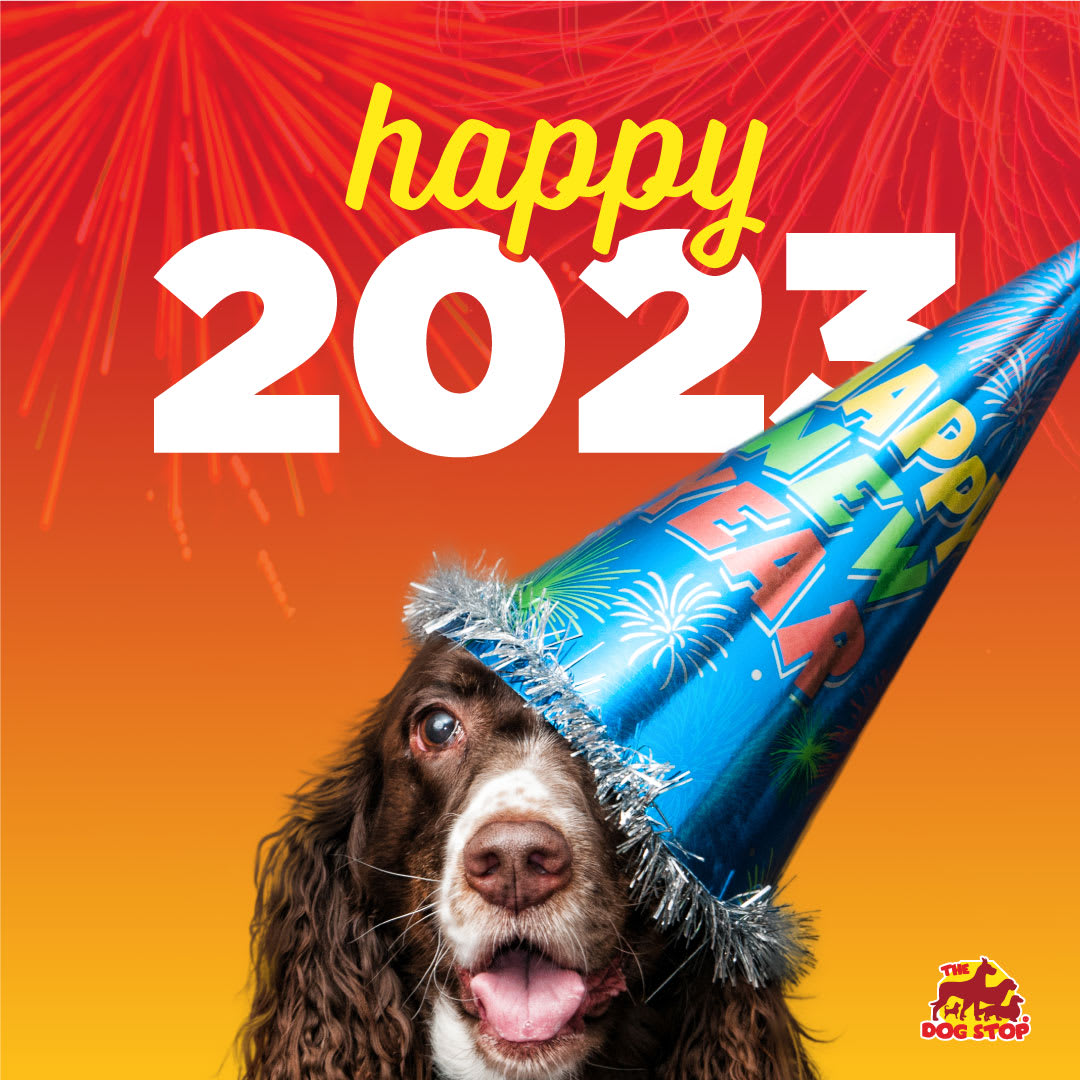 Thank you for an amazing 2022! We are so lucky to have you all in our Dog Stop Family. Wishing you an even better year ahead filled with lots of yummy treats and wet kisses! 🎉 🥳  #happynewyear #2023