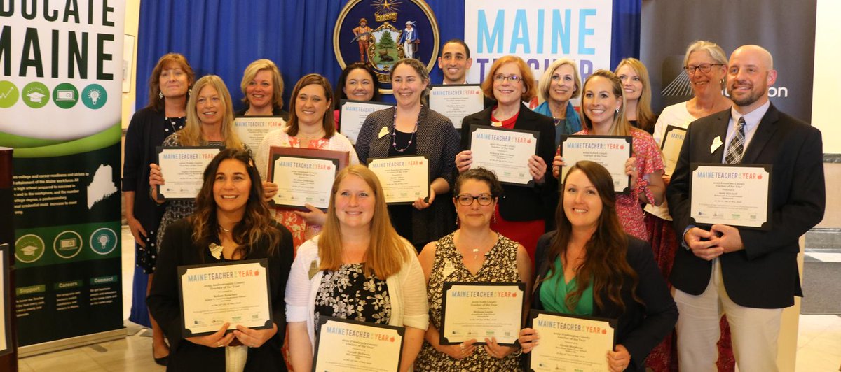 Happy New Year Maine! Start your 2023 by nominating a County Teacher of the Year. Help us honor and recognize Maine's remarkable teachers!

Learn more &amp; nominate -mainetoy.org/nominate

<a href="/mdoenews/">ME Dept of Education</a>
<a href="/educatemaine/">Educate Maine</a>

#TeachMaine #thanks4teachingme #ctoy2023 #everyteacheraleader
