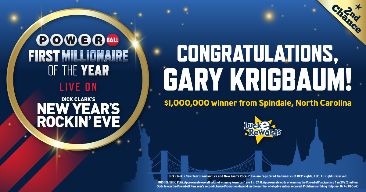 NC Education Lottery on Twitter "Gary Krigbaum of Spindale rang in