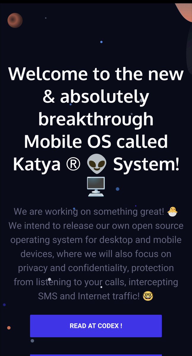 katyaLLC's tweet photo. #shotonkatyamobileos 👽 🦄
#sorydima #rechainsocialplatform #rechain #rechainplayground #rechainapps #katya #katyaai #katyakit #katyaframework #katyaos #katyamobileos #katyaplatform #katyasystem #katyainc #katyasystems #katyakernel #katyasocial #katyablockchain #katya👽 https://t.co/Ah5tLc2u3W