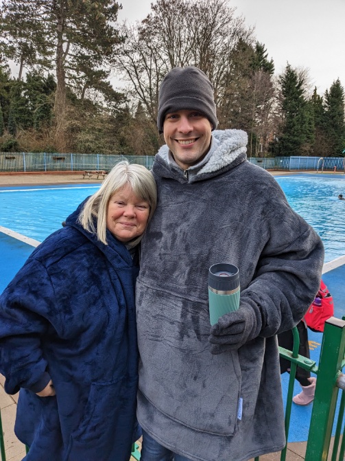 Started the year with a cold water swim with my mum in a 5C (41F) outdoor pool. 😁 Intense and great fun, but the uncontrollable whole body shivering afterwards took me by surprise. 😅

Happy New Year, friends!