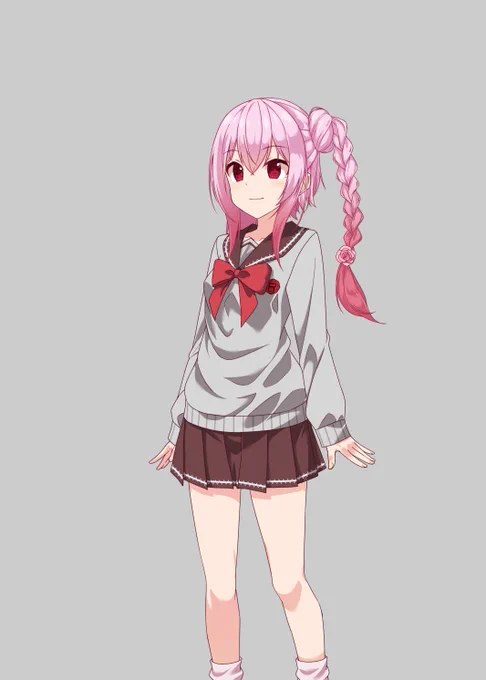 松明持ったいちこさんにROSAちゃんの立ち絵描かないと琴絵様の社燃やすって脅されたので安心して描けるように社は燃やしてから描きました。一般公開は3月1日くらいを予定しています。 
