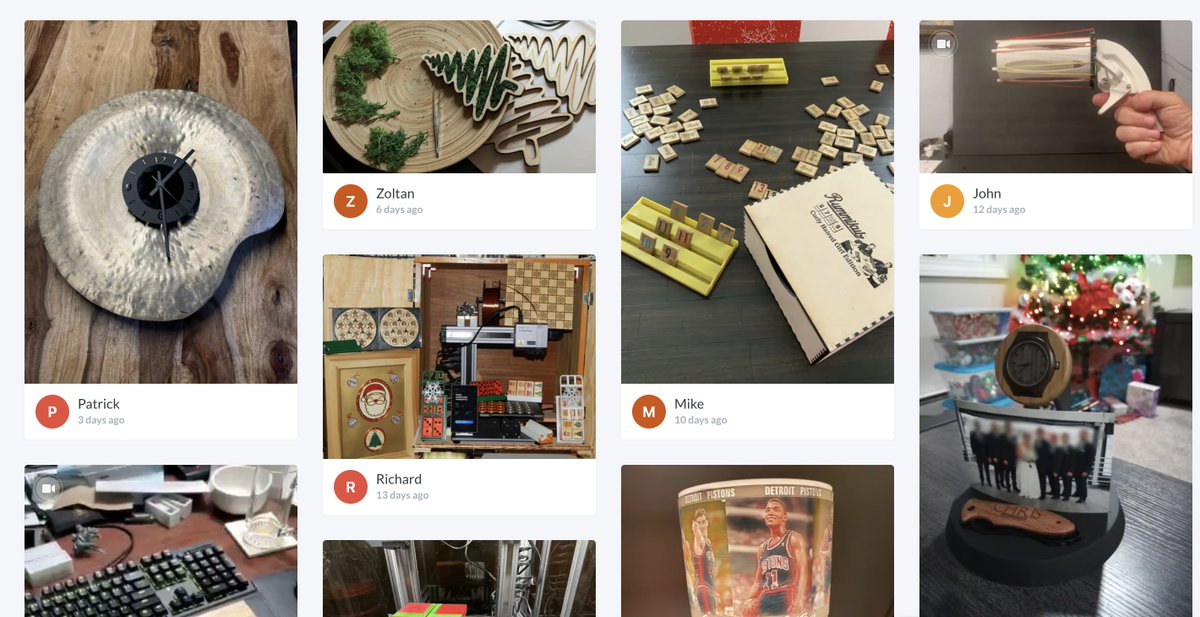 snapmaker's tweet image. Thank you all for participating in the 12th #Snapmaking Contest. It’s time for voting! Everyone is welcome to vote for their favorite projects! You can vote before Jan 3.

How to vote: go to snapmaker.com/events/gifting…, open the card, and click the vote icon at the bottom left.