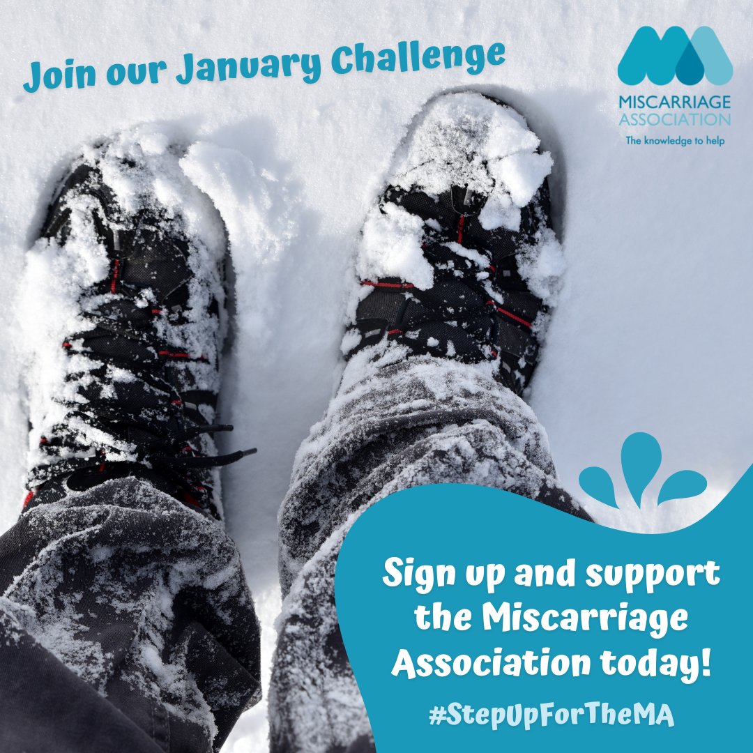 MiscarriageUK's tweet photo. Around a quarter of a million pregnancies end in miscarriage in the UK each year โ can you #StepUpForTheMA and complete the same number of steps this January?
You also get a free beanie hat once you sign up and raise over ยฃ10!
Find out more: https://t.co/Gzog5HX6Zw https://t.co/mqx9fatd9W