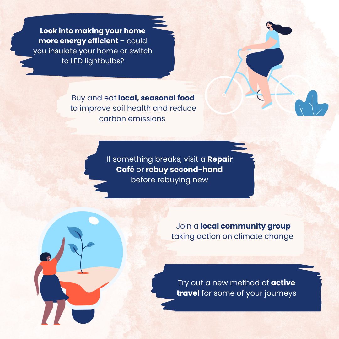 devonclimate's tweet image. #HappyNewYear from Devon Climate Emergency! 🎉 

We hope it’s a great one! Do you have any climate-friendly resolutions ready to go, big or small? Some suggestions to start 🌍👇 

#NetZero #NetZeroDevon #ClimateAction