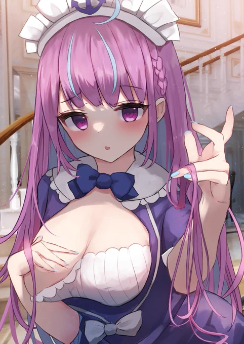 ロングヘアーにした湊あくあ #あくあーと 