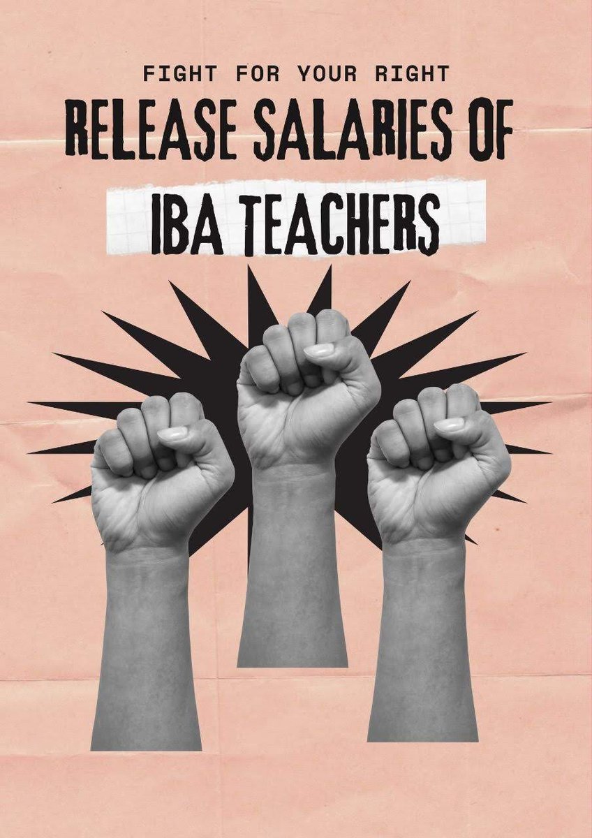 amna_ismail_786's tweet photo. We need our right
#ReleaseSalariesOfIBA22Teachers https://t.co/Yrgee7KXwu