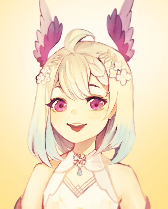 First art of the year for me is my niji oshi ~i still have a long way to go with my art but im just enjoying the ride for now #Palouette 
