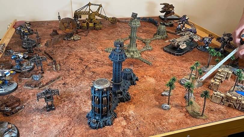 DiceNEasyGames's tweet image. Last game of the year played. Can Rich edit in time? 😬 #adeptustitanicus #titanicus #batrep #battlereport