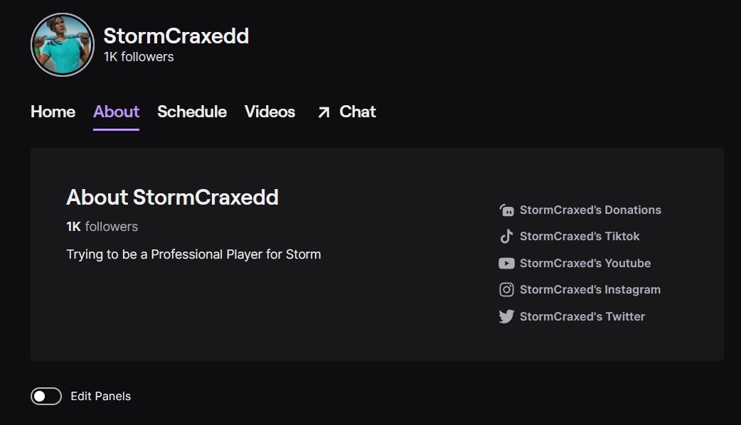 StormCraxed's tweet photo. We finally hit 1k😱. Thank you so much for all the supoort. #fortnite #twitch #streamer #streaming #twitchstreamer #1kcreator #zombsroyale #goals https://t.co/cbm4wAvXYo