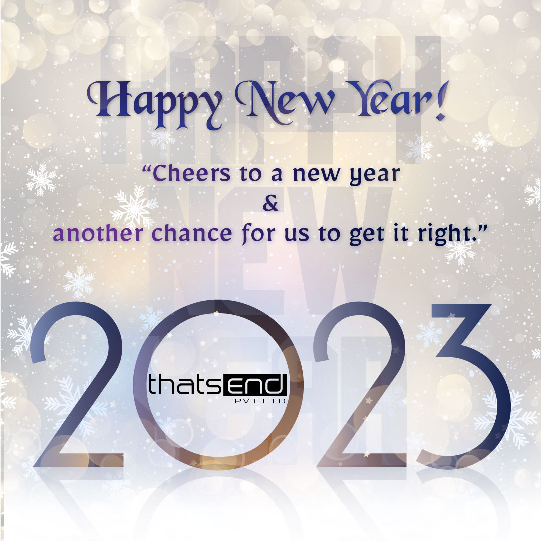 “Cheers to a new year and another chance for us to get it right.”
#thatsend #happynewyear #code #coding #programming #developer #php #programmer #coder #javascript #python #html #java #css #webdeveloper #technology  #happynew #happynewyear2023 #happynewyear2022