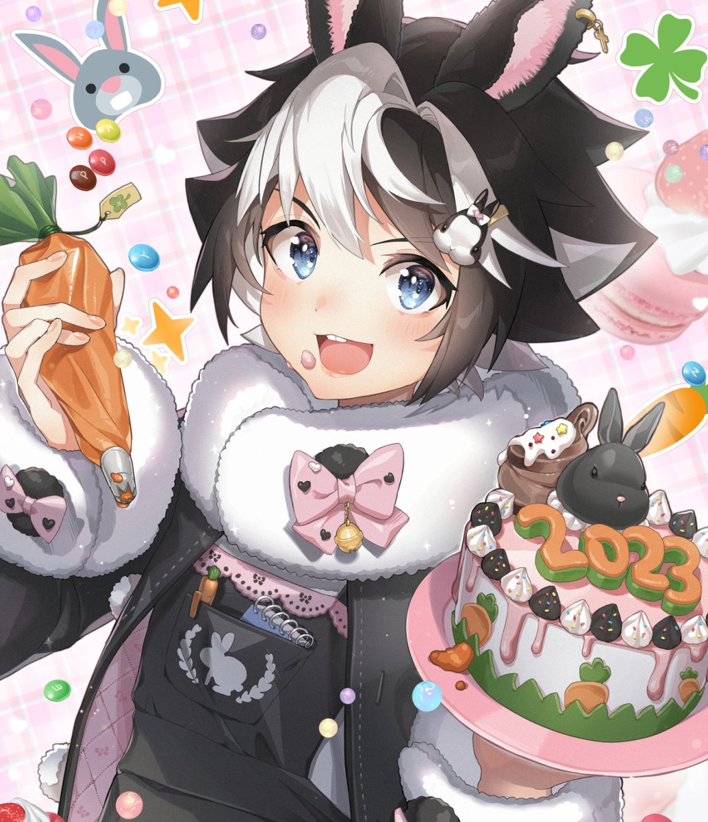 올해도 잘부탁드립니다! 
新年あけましておめでとうございます㊗️
Happy New Year 2023!!
#謹賀新年  🥕🐰🍀