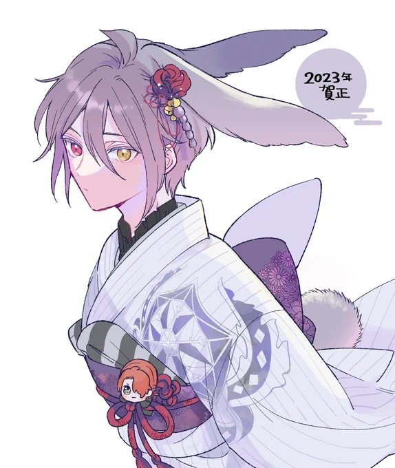 描き初め振袖おーえん ※女装 