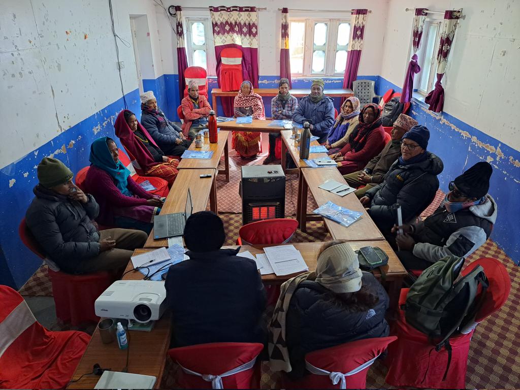 #HappeningNow: Focus Group Discussion (FGD) with People Living with Disability and Elderly people for the Outcome Assessment of #USHHD <a href="/SnvNepal/">SNV Nepal</a> #WASHSDG in #Chandannath Jumla.