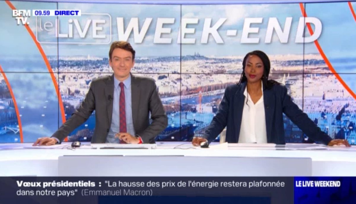 HYoussouf1297's tweet image. Bonjour au duo @Benjdub et @FWegscheider en plateau du #LiveWeekEnd sur @BFMTV !