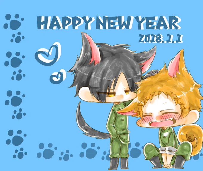 今までのあけおめ噛腹絵①2016～2019 