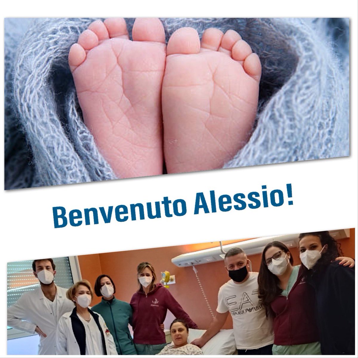 AslRoma6's tweet photo. Fiocco azzurro all’Ospedale dei Castelli!

Si chiama Alessio,
è nato alle 4:30 e pesa 4,530 kg il primo nato del 2023!

A lui e a tutti gli altri bimbi: benvenuti e buona vita!

#1gennaio2023 #primonato
#aslroma6

@SaluteLazio https://t.co/Op8z0wQM17