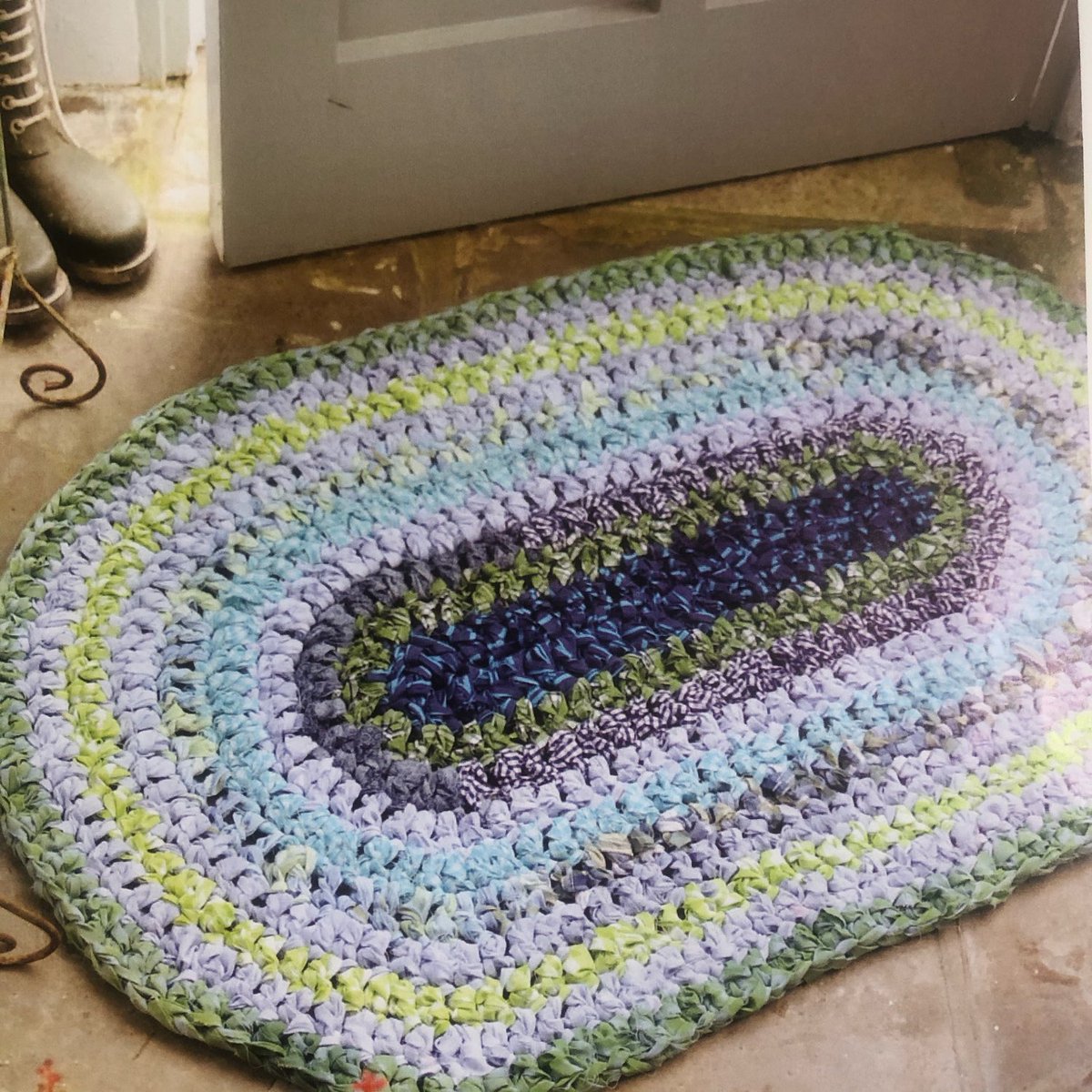 Crochet Eco Friendly Oval Rag Rug Pattern #crochet #reuse #recycle #upcycle #rugmaking #etsy #crochetpattern #crafts #mhhsbd #Januarymakes #shopindie #crochetovalrug #crochetrug #ragrug #oval #ecofriendly #crochetprojects etsy.me/3WGe5Us