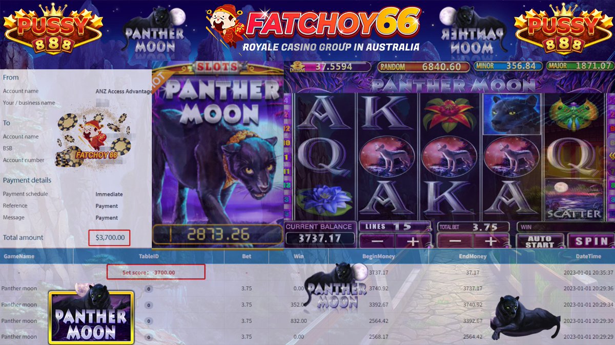 Fatchoy66_aus's tweet photo. 🔥Congratulation To Our Member Hit A 5 of kind 🔥

Product🎮 : Pussy888
Games🎰 : PANTHER MOON
Deposit💰: AUD 100
Withdraw💵 : AUD 3.700

📳 Service
📲 WhatsApp - https://t.co/otguSLus8h
📲 Telegram - https://t.co/Jin0v2IbTx
🌐 Website -https://t.co/RdrMsVcGrB https://t.co/xRLhuoNiKa