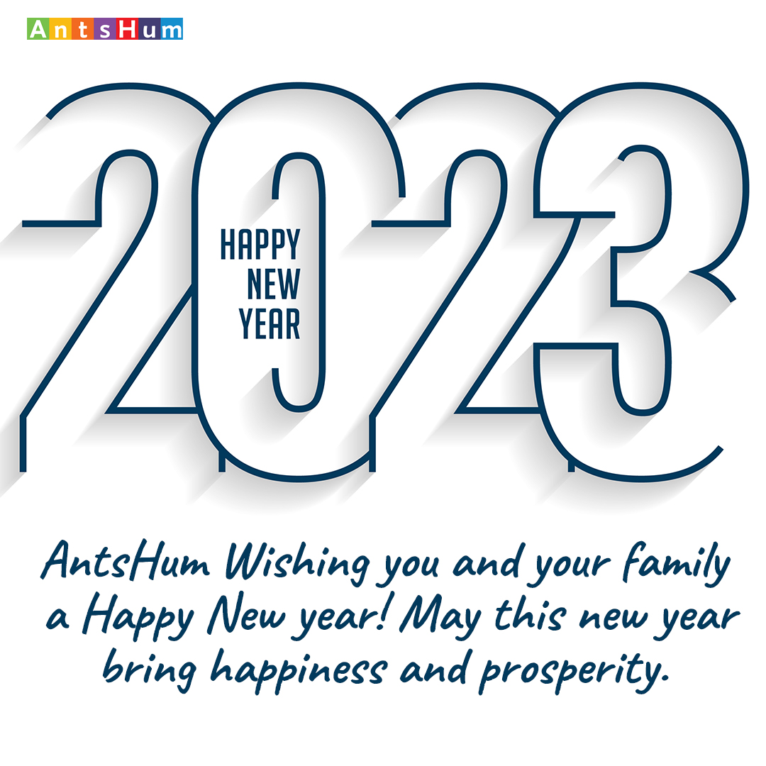 AntsHumCo's tweet photo. Wishing you and your family a Happy New year! https://t.co/YcJ77Nl7hd