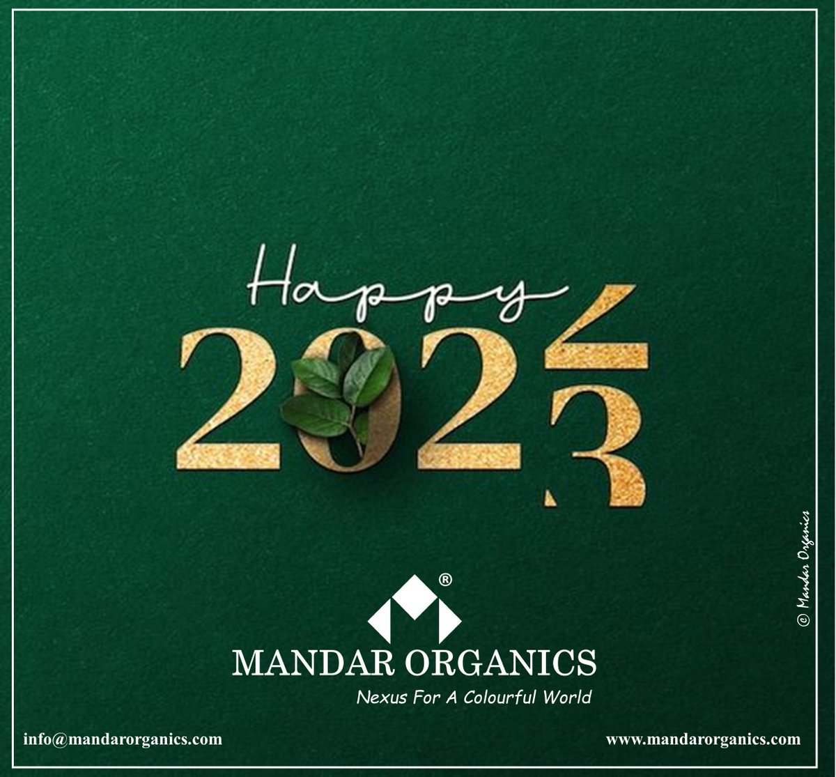 MandarOrganics's tweet photo. Here's wishing you all a very happy New Year, from our family to yours!
#HappyNewYear2022 #HappyNewYear #NewYearGreetings #2023 #MOPL #MANDARORGANICS https://t.co/1VM4v6fxqq