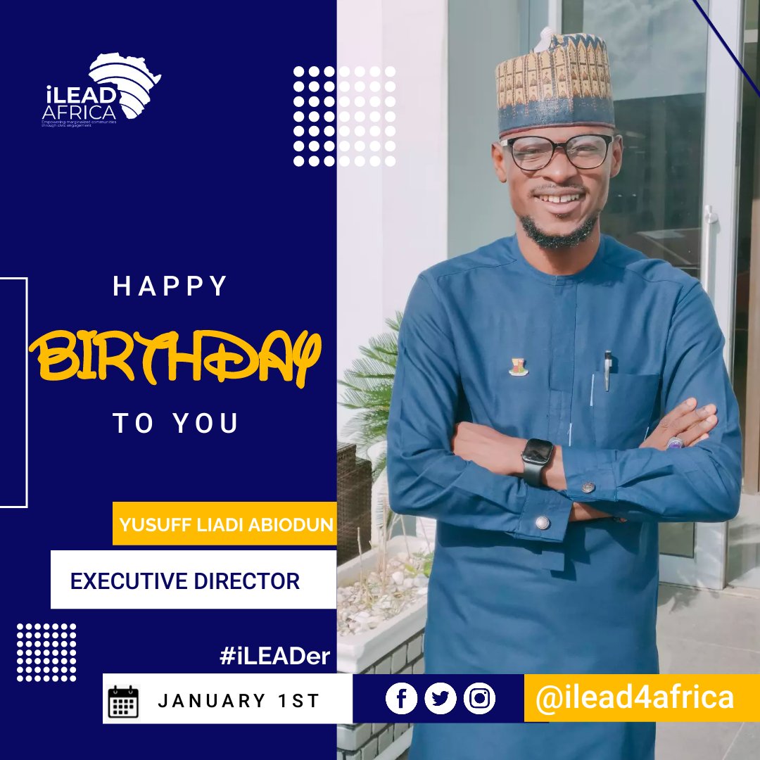 ilead4africa's tweet photo. You're a great inspiration to us & many other young people across the globe. Thank you for always leading by example. We appreciate your dedication,commitment & service to humanity.
Happy birthday to our amazing boss & leader @codedbdchange
Cheers to many years of greatness.🎉 https://t.co/GeKhYYkTLL