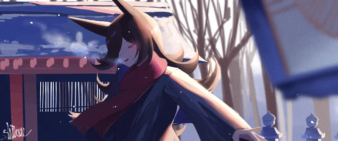 あけましておめでとうございます書初めです#ウマ娘 #ライスシャワー 