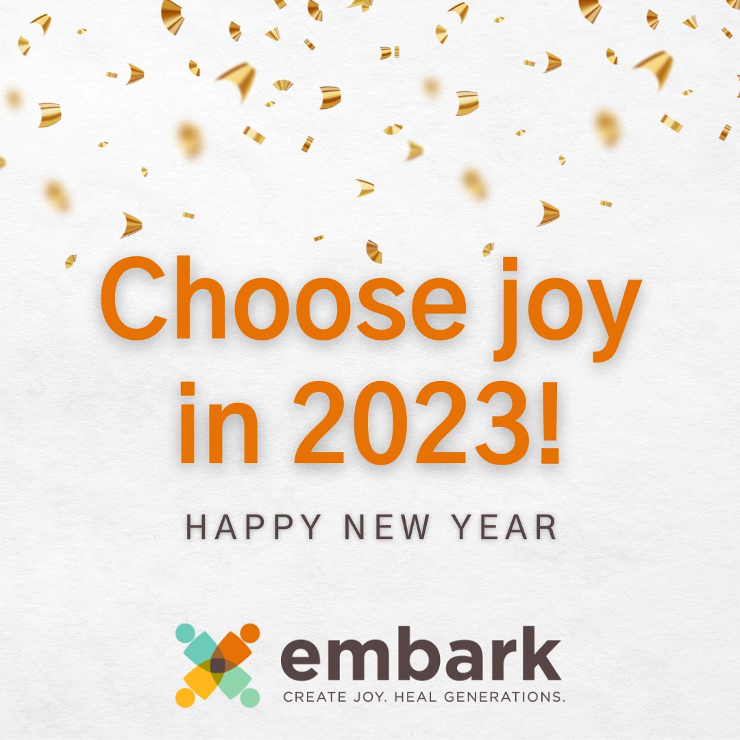 embarkbh's tweet image. Happy New Year from our team at Embark Behavioral Health! 
---- 
May 2023 be a year full of joy! 
. 
. 
. 
#HappyNewYear #CreateJoy #NewYear2023