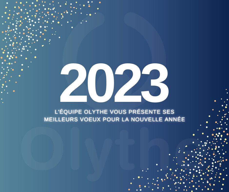 Toute l'équipe d'Olythe vous souhaite une bonne et heureuse année 2023!

Nous remercions toutes les personnes qui participent au développement d'Olythe. Que cette nouvelle année s'accompagne de nouveaux projets et de prospérité !

L'Équipe Olythe

#BonneAnnée #2023 #Olythe