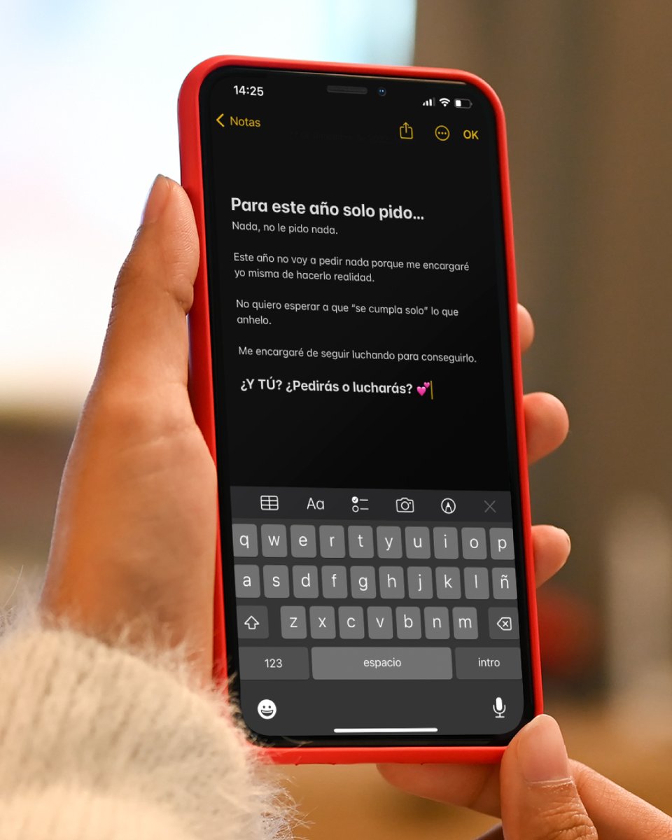 Casi todos los años he pedido COSAS a este Año Nuevo: más tiempo de calidad conmigo, más cuidados, más ratitos con mi hija...

Pero se acabó eso de PEDIR. Este año pondré todo de mi parte para que ocurra: mis prioridades serán mis prioridades los 365 días del año. ✨💗