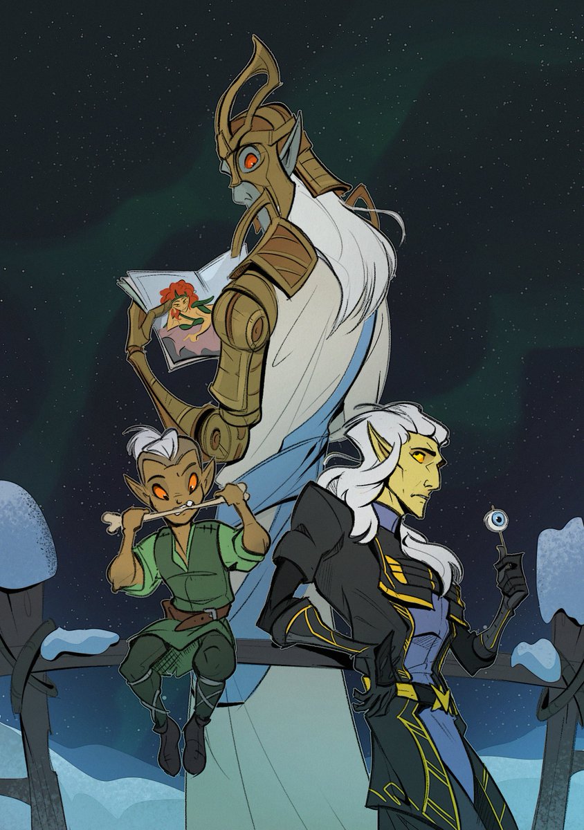 GreenNightinga1's tweet photo. #TES #Sotha_Sil #Faendal #Ancano
My former ask-characters in one picture.
- Lord Seht, what are you reading up there? https://t.co/wvYR6wNDXu