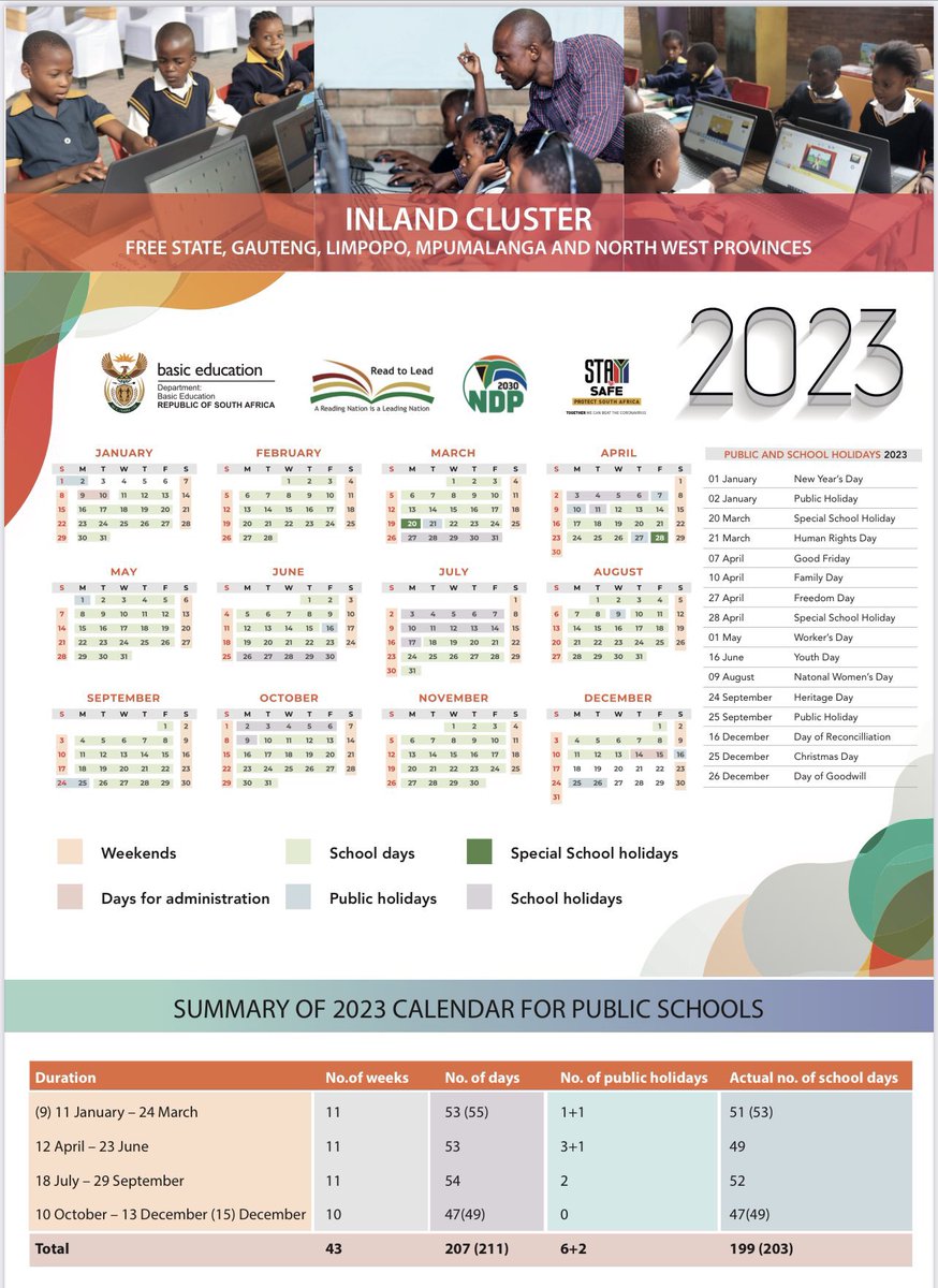 Gauteng Department of Education on Twitter "Here is the 2023 Academic