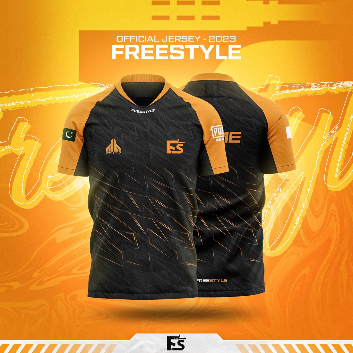 FreeStyleEspor2's tweet photo. Free Style Esports 2023- Official Jersey. 
.
#freestylepubg #2023NewYear https://t.co/RfZfQmNUkz