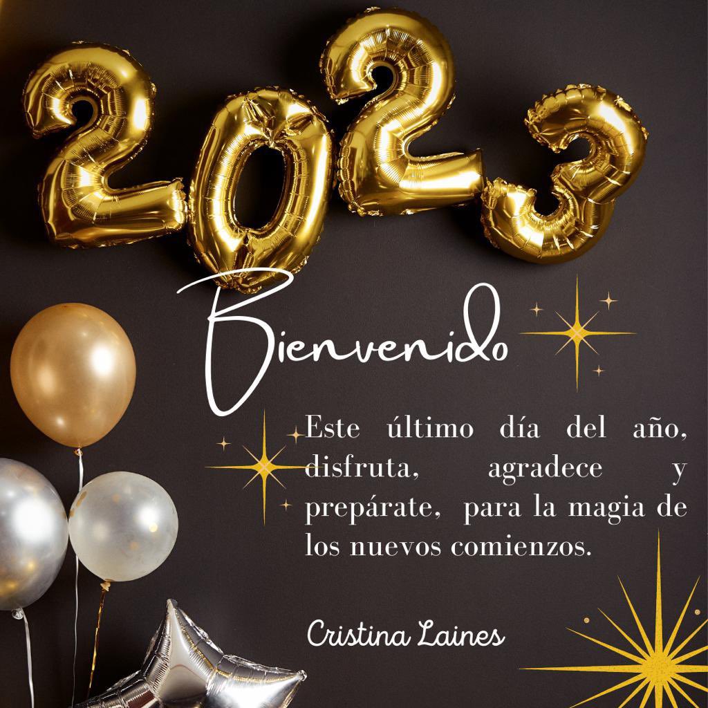 cristinalaines's tweet photo. Feliz #AñoNuevo 2️⃣0️⃣2️⃣3️⃣ https://t.co/SnCyIjHxLb