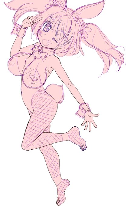 #wip
暫定オリキャラさん
月夜野Tips:おっぱいおおきい子描くときはひんにうさんを描いてから大きくするとなんとなくうまくいく!…きがします(バランス的に) 