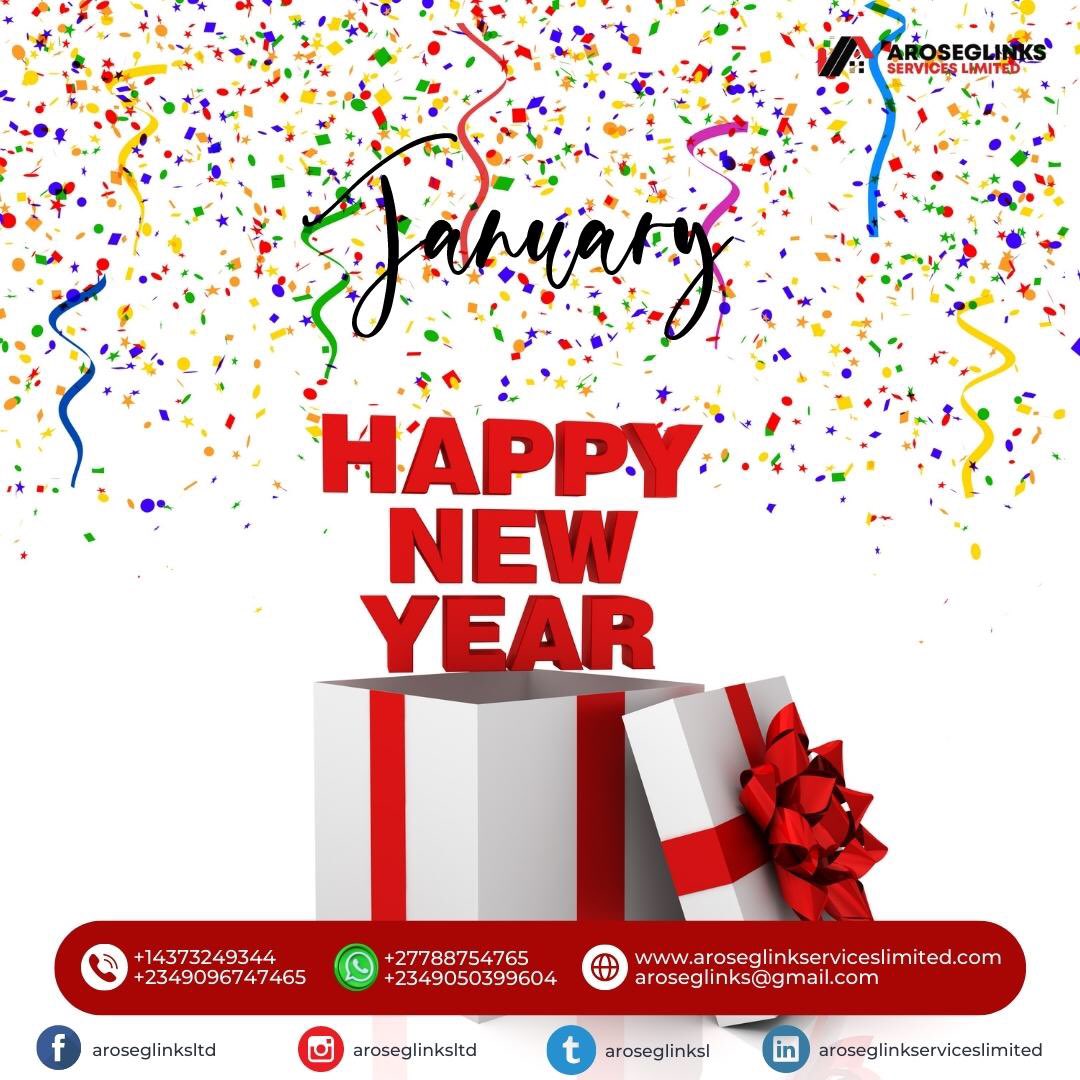 AroseglinksL's tweet photo. Happy New Glorious Year 2023.
.
.
Let’s kick start and reset every button on a clean note.
.
.
#happynewyear2023
#aroseglinks
#aroseglinkserviceslimited
#aroseglinkstudyabroad
#aroseglinksltd
#aroseglinksrealestateinvestment
#aroseglinksadmissionprocessing
#aaroseglinks https://t.co/efaz8cvHUP