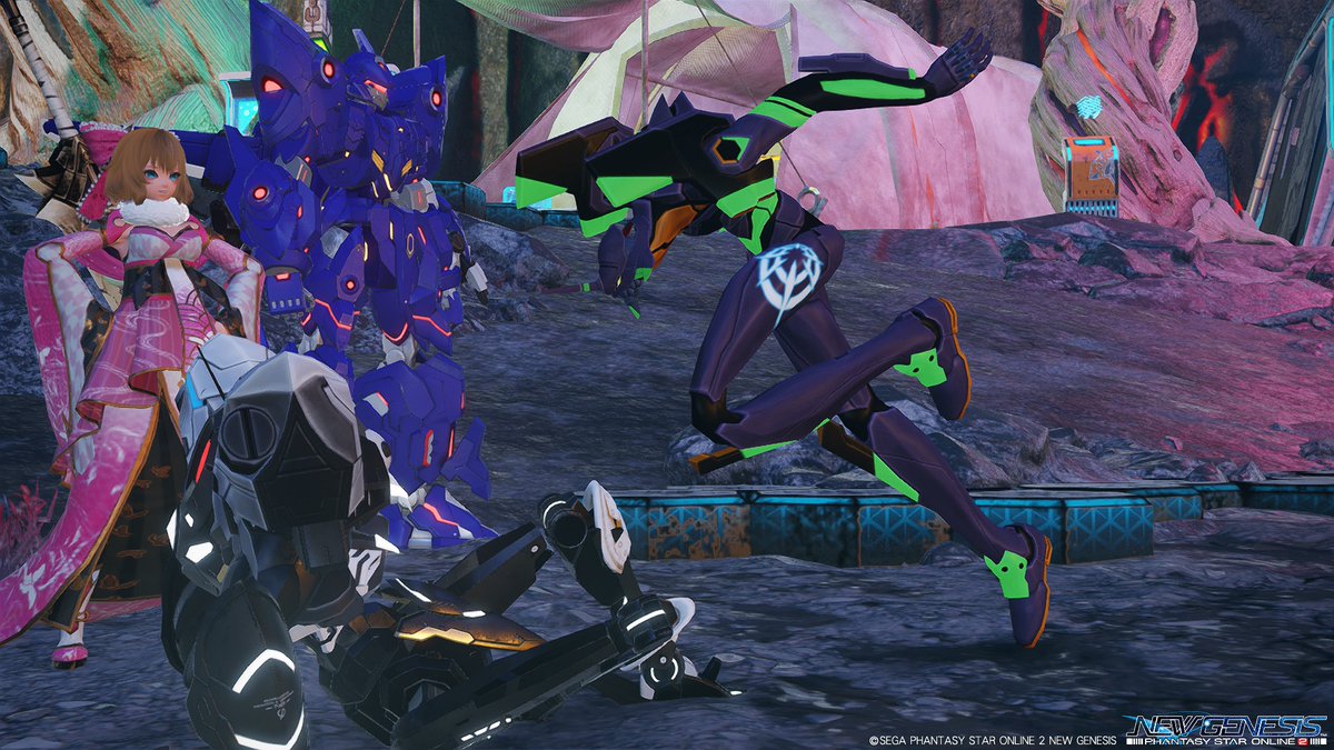 SaRaDa1013's tweet photo. お昼のサキエル君、その後ピンチになってました
#PSO2NGS https://t.co/YCQUjaTaSC