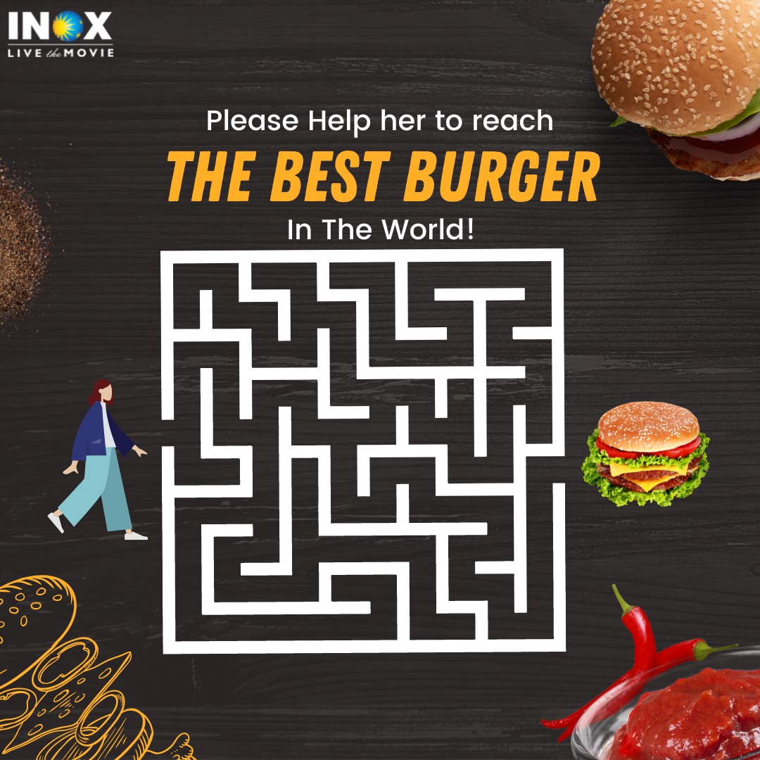 INOXMovies's tweet photo. Are you craving for the tastiest and cheesiest burger? Well, you'll have to help yourself to reach the #bestburger in the world & fulfill your cravings at your nearest #INOX or order at your doorstep from @zomato or @Swiggy
#Burgerlover #INOXFood #INOXDelicacies #LiveTheMovie https://t.co/fAZHojjxnx