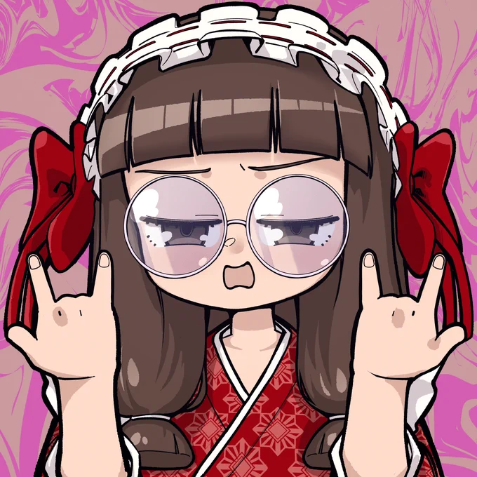 みんなあけおめ絵上げててえらいね和装だしこれで勘弁してくれぇあけおめめ! 