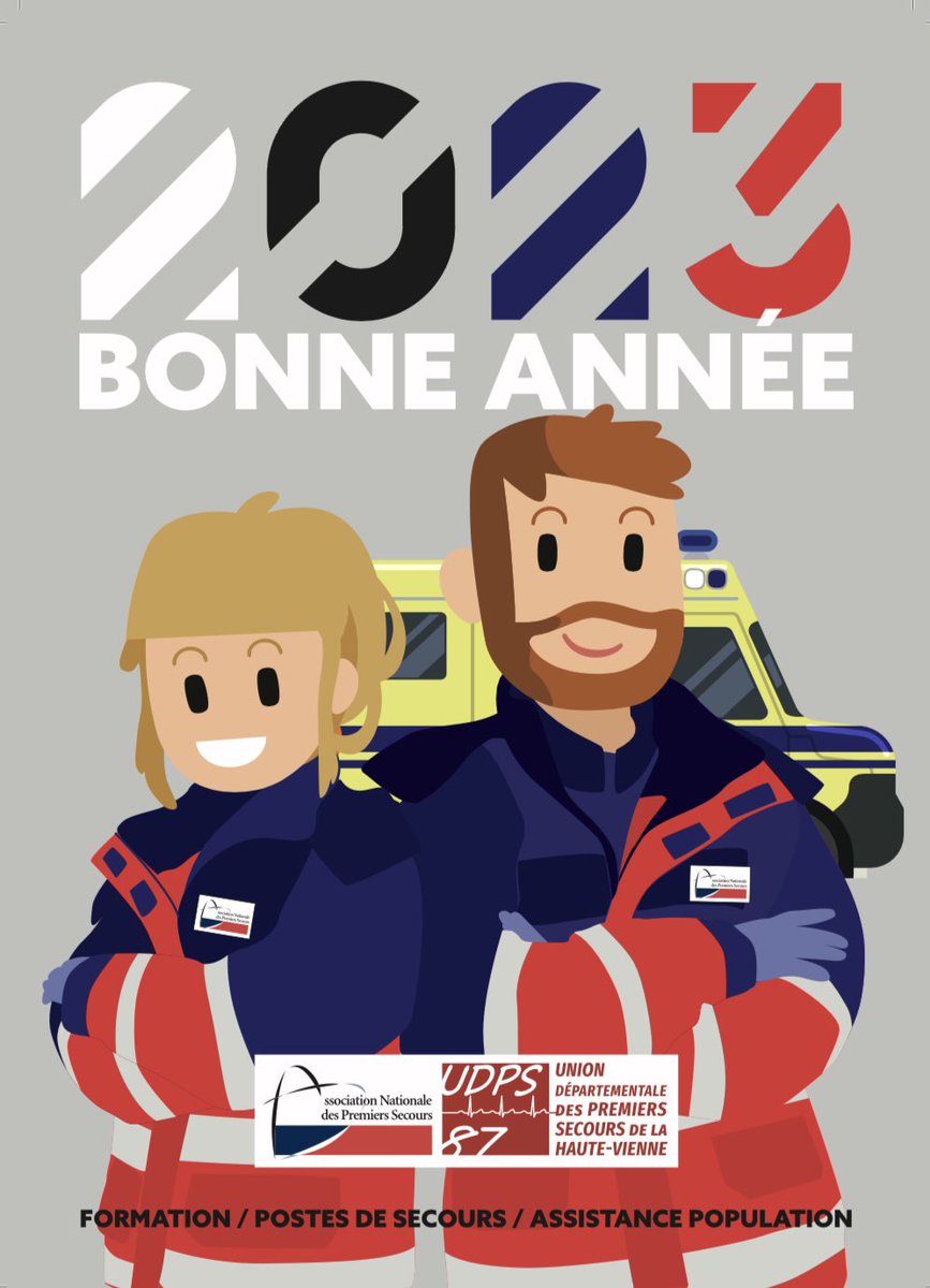 Les secouristes, les formateurs et le conseil d’administration de l’UDPS 87 vous présentent tous leurs meilleurs vœux pour cette nouvelle année 2️⃣0️⃣2️⃣3️⃣ !
©️Caroline Huguet Marquis 
#TeamANPS #GestesQuiSauvent #PremiersSecours
🔊Suivez-nous / Soutenez-nous / Rejoignez nos équipes