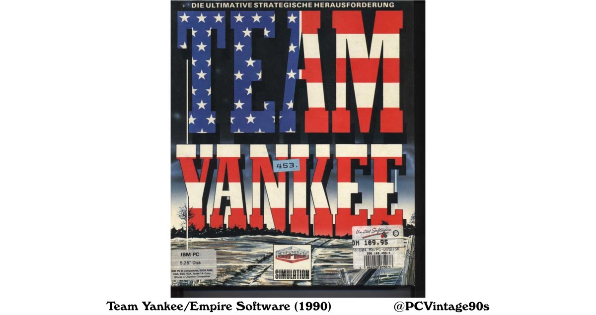 PCVintage '90s on Twitter "Random box art Team Yankee/Empire Software