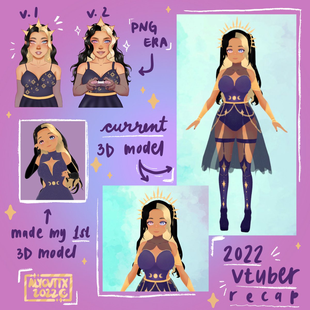 CelestiAlyVT's tweet photo. my vtuber journey is just beginning. im ready for bigger things in this new year 💜✨💫

#vtuberevolution #Vtubers https://t.co/GkZOFWIoA3
