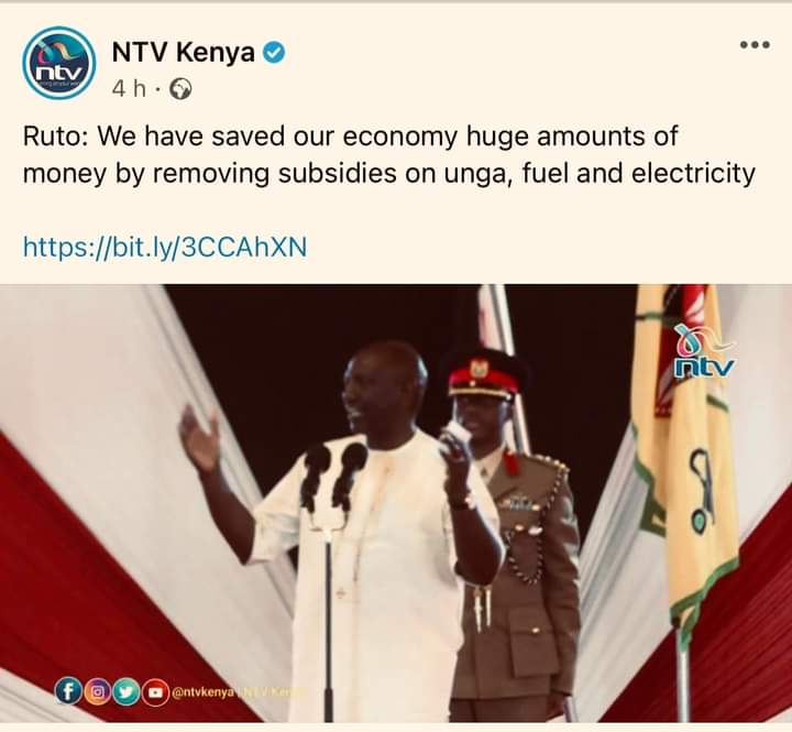 RaymondKenyatt2's tweet image. Saving for who???. President William Samoei Ruto is a worst Father to his kids.A father who can choose to save while his children dying of Hunger.
President is Bragging how he has saved our country economy by removing Subsidies,President Ruto didn't see importance of Linda mama