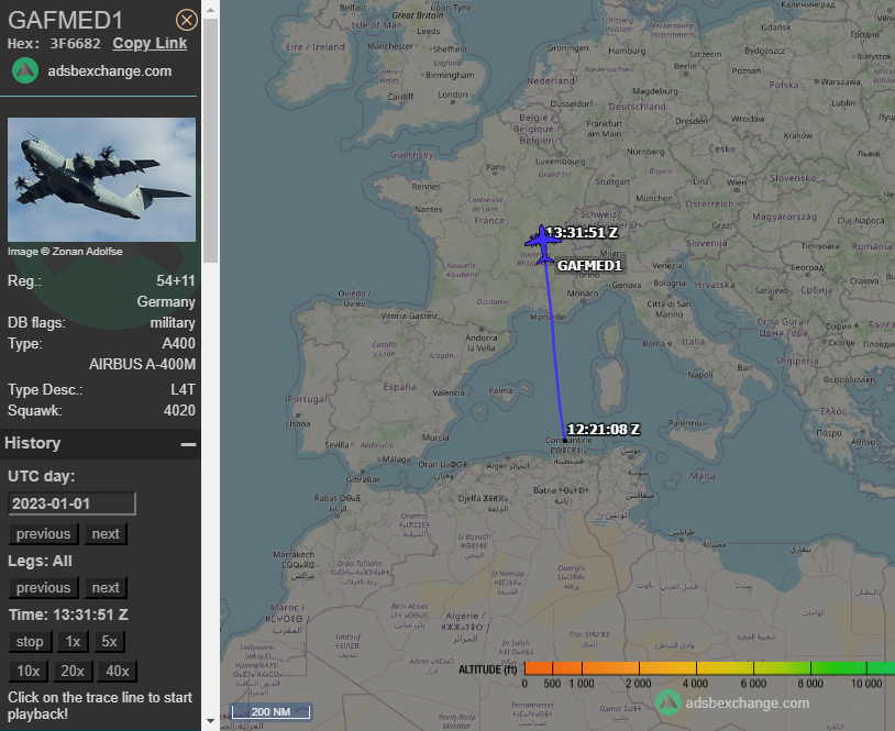 5472_nde's tweet photo. GAFMED1 #GermanAF A400M  #medevac flight heading back to Germany after trip to somewhere in the #Sahel, possibly Mali?? 1333z https://t.co/tmyR5eqVpF