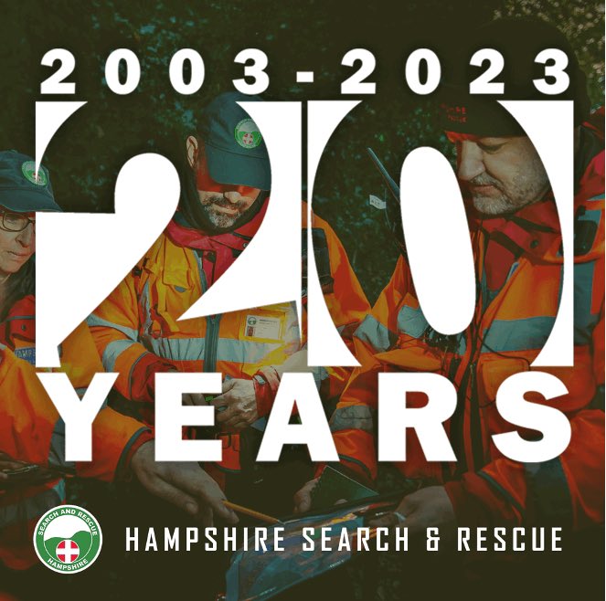 HANTSAR's tweet photo. @HANTSAR start their 20th year of service to the Hampshire community today. During that time, we have attended nearly 1000 misper searches as well as supporting a number of organisations during COVID.  Follow us to find out what we have planned for the year https://t.co/gae2lVOjIS