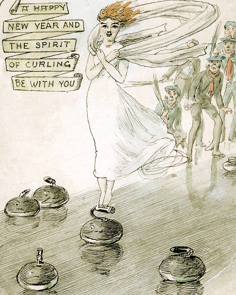 A Happy New Year and the Spirit of Curling Be with You 🥌 ❄️

by Charles Altamont Doyle (1832-1893)
